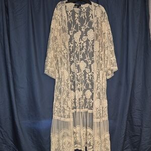 Torrid Cream Lace Overlay